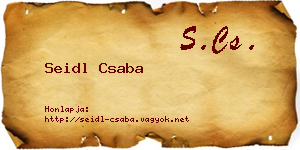 Seidl Csaba névjegykártya